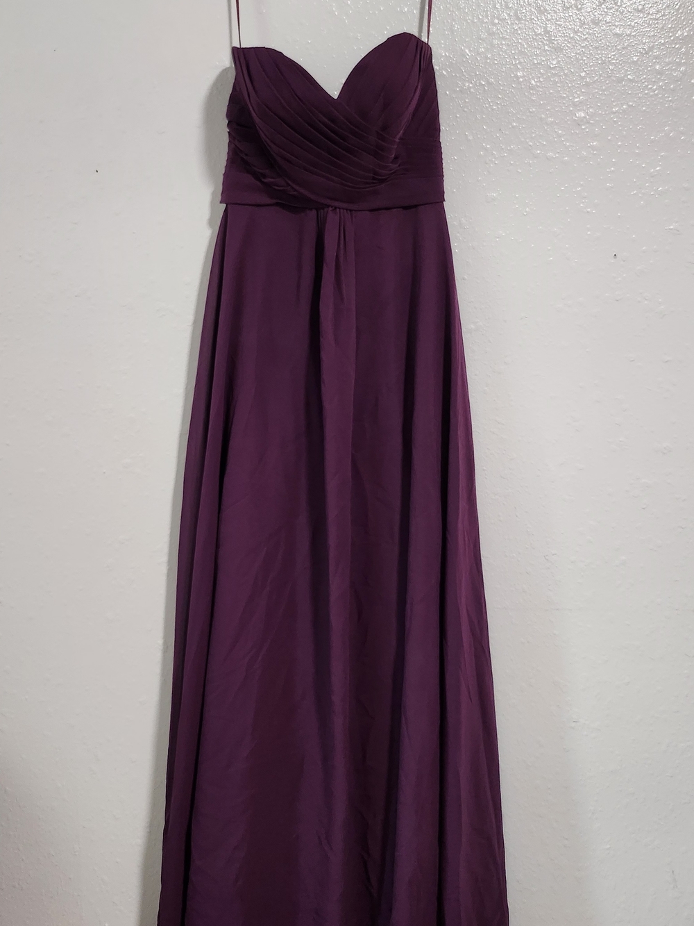 Allure Bridals Strapless Plum Purple Evening Gown - Picture 2 of 6